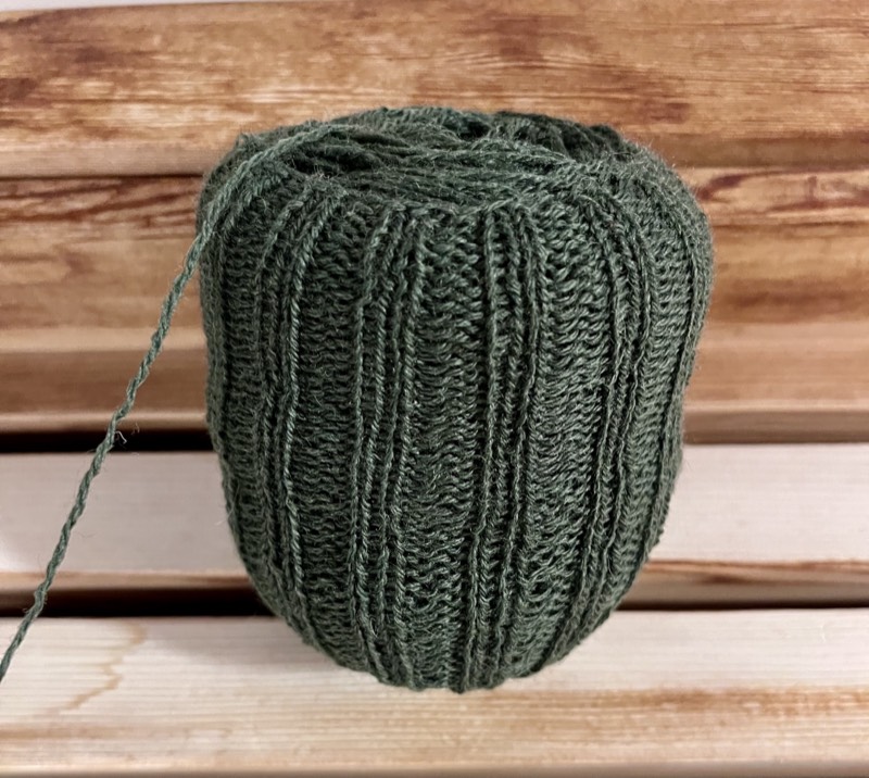 Ball sock gauge swatch - Rambler