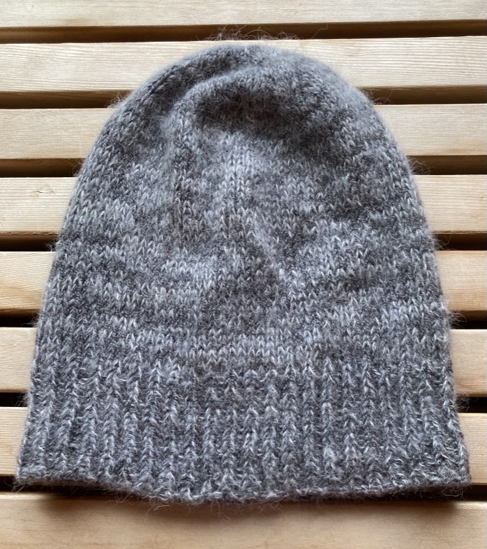 Half Muss Fuzzy Gray Hat