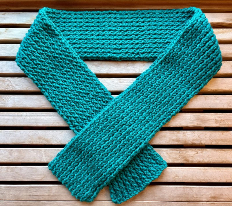 One Row Handspun Scarf for DA