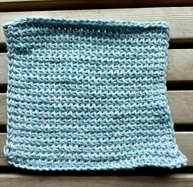 Tunisian Crochet Washcloth #1
