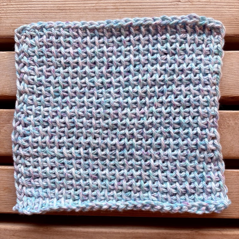 Tunisian Crochet Washcloth #2