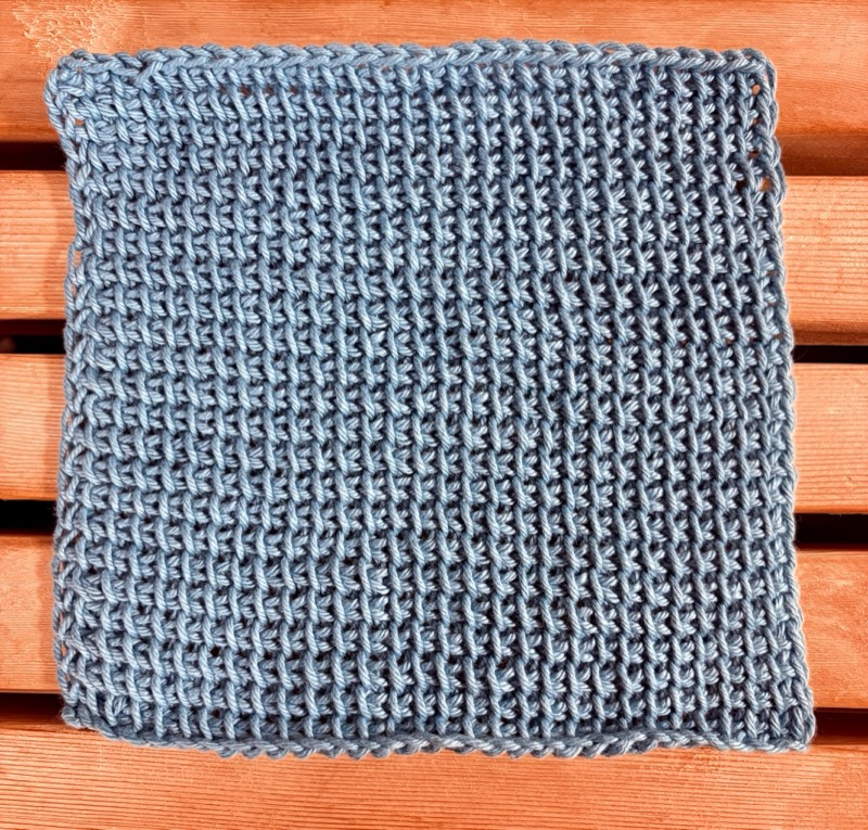 Tunisian Crochet Washcloth #3