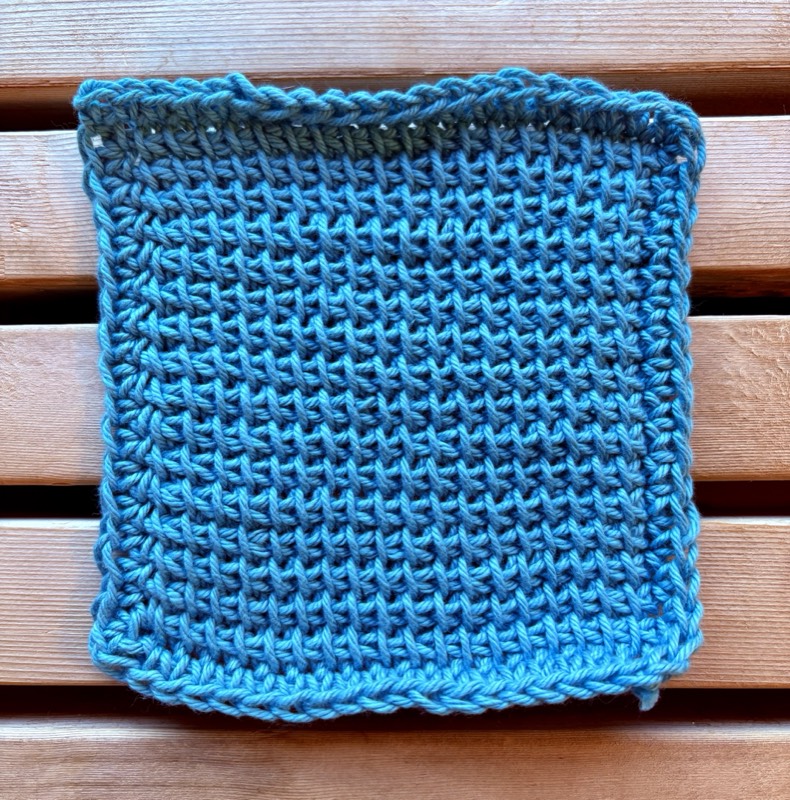 Tunisian Crochet Washcloth #4