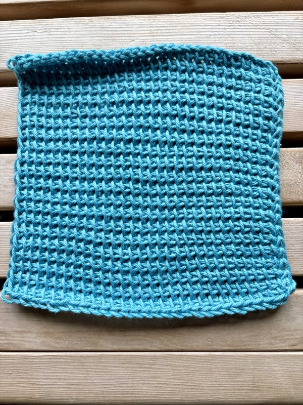 Tunisian Crochet Washcloth #5