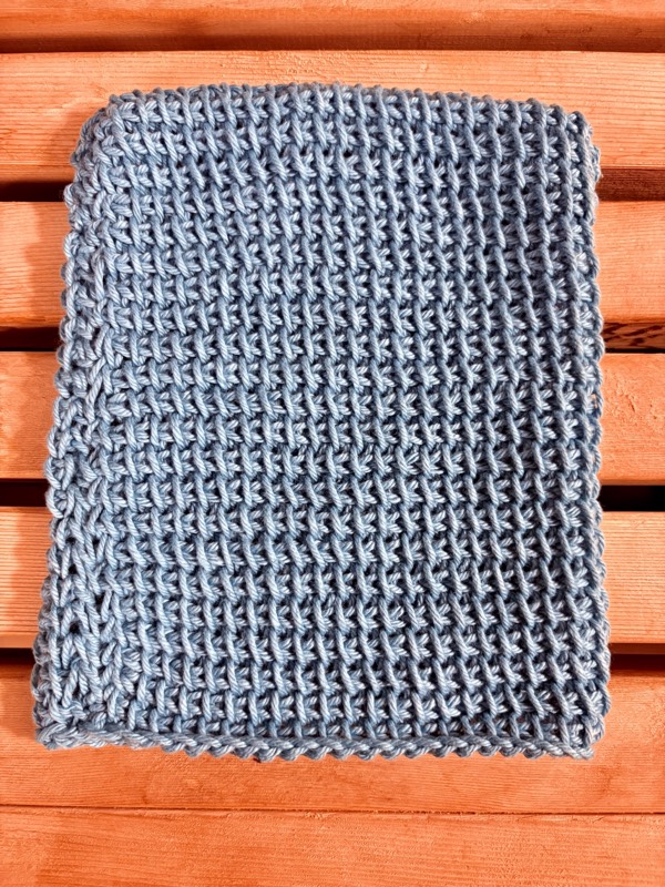 Tunisian Washcloth Mitt